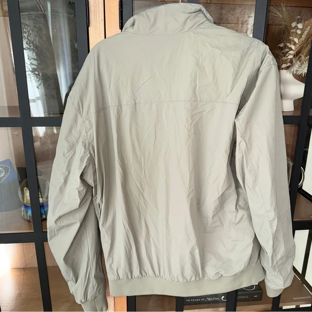 Zara technical bomber jacket zip up sage mink green windbreaker